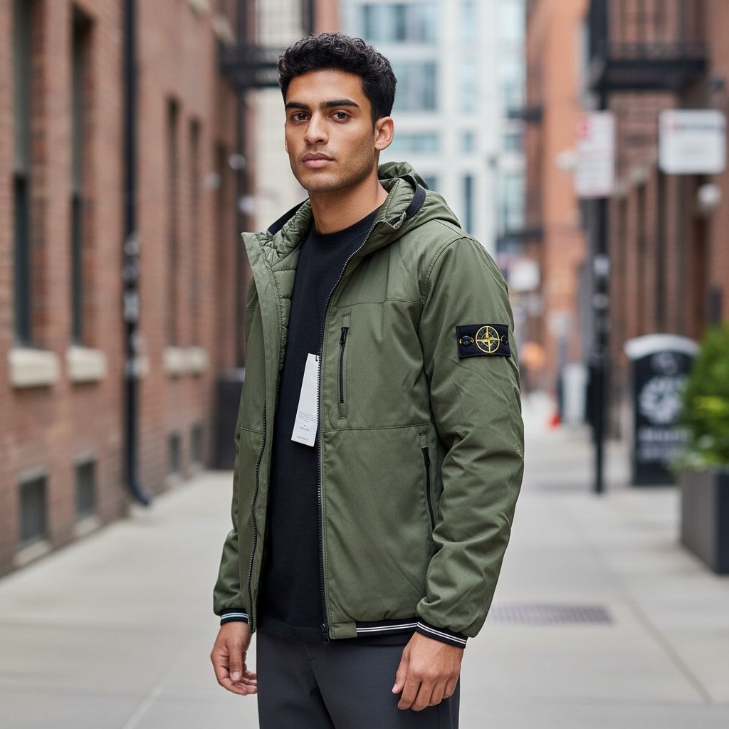 Veste réversible à capuche – Kaki